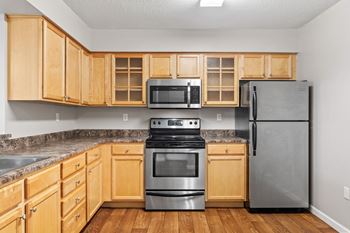 Stainless steel appliances kitchen
